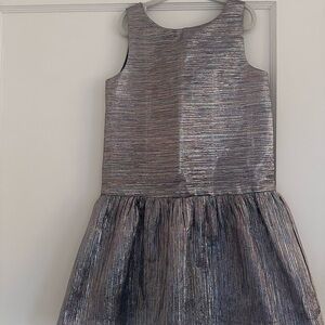 Janie and Jack Silver Formal Kids Dress